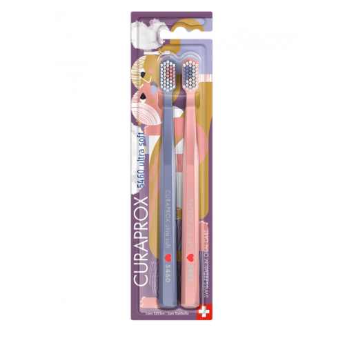 Curaprox 5460 Ultra Soft Love Edition, 2 toothbrushes