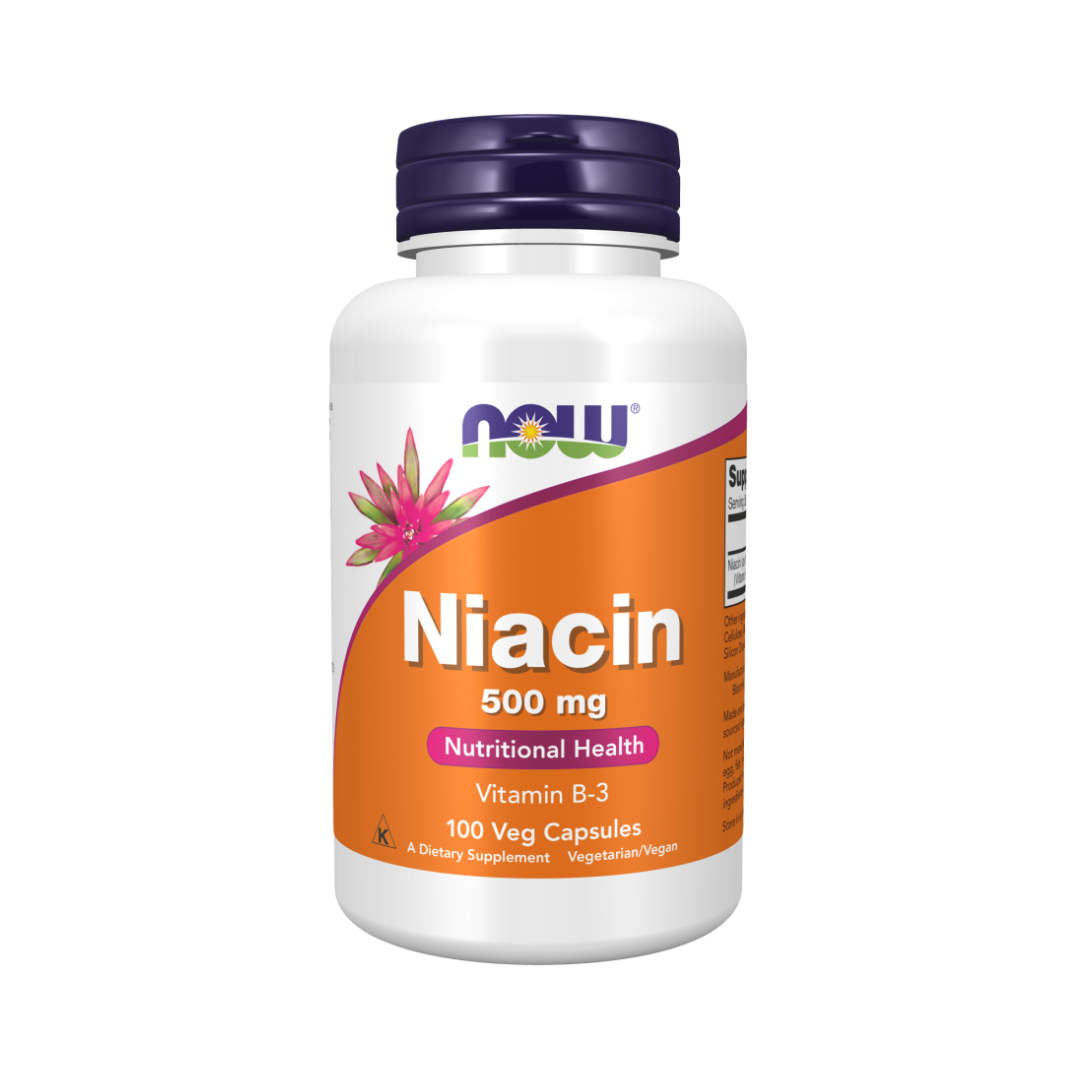 Now Niacin 500mg, 100 capsules