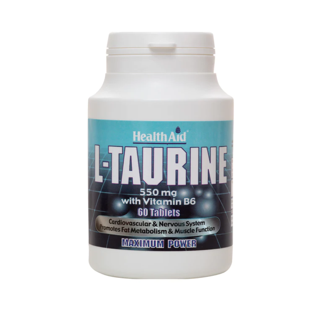 Health Aid L-Taurine 550mg, 60 tablets