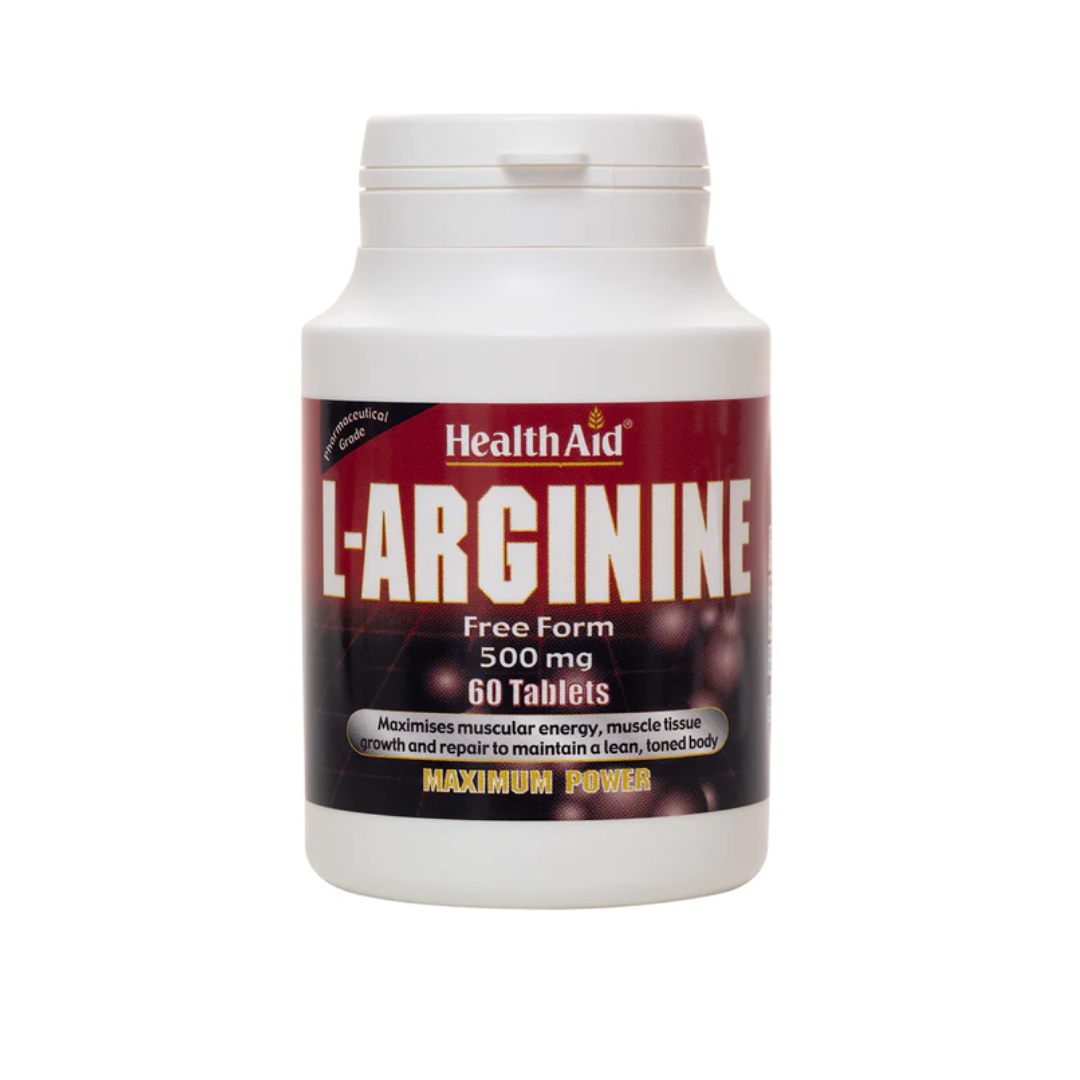 Health Aid L-Arginine 500mg, 60 tablets
