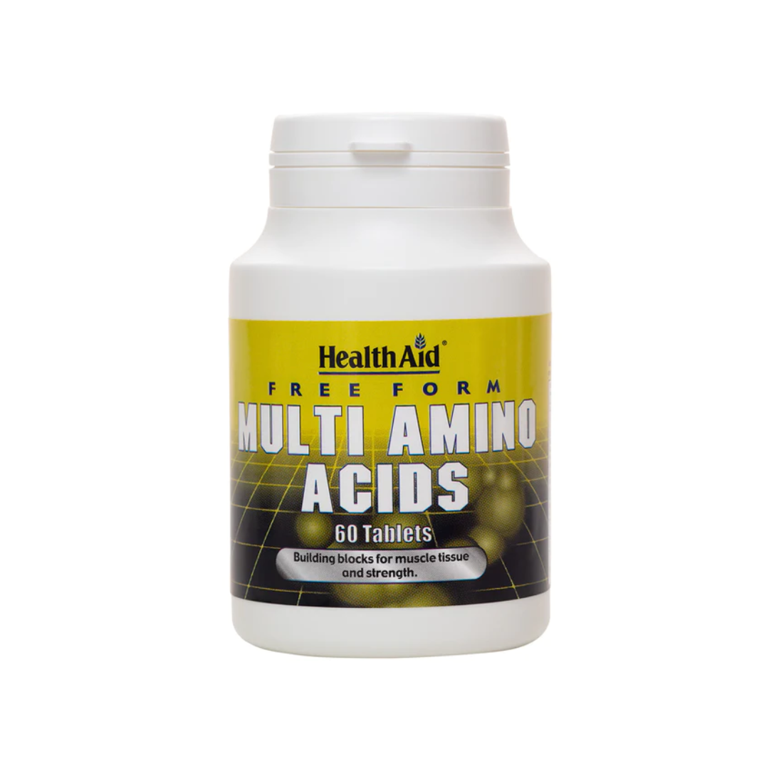 Health Aid Free Form Multi Amino Acids, 60 tablets