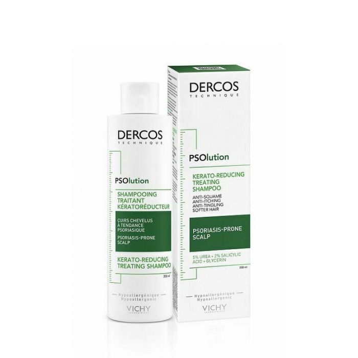Vichy Dercos PSOlution Kerato-Reducing Treating Shampoo,  200ml