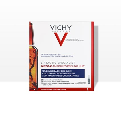 Vichy LiftActiv Glyco-C Night Peel Ampoule, 30 ampoules x 2ml