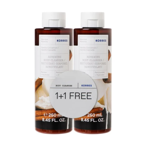 Korres Vanilla Cinnamon Body Cleanser  250ml, 1+1