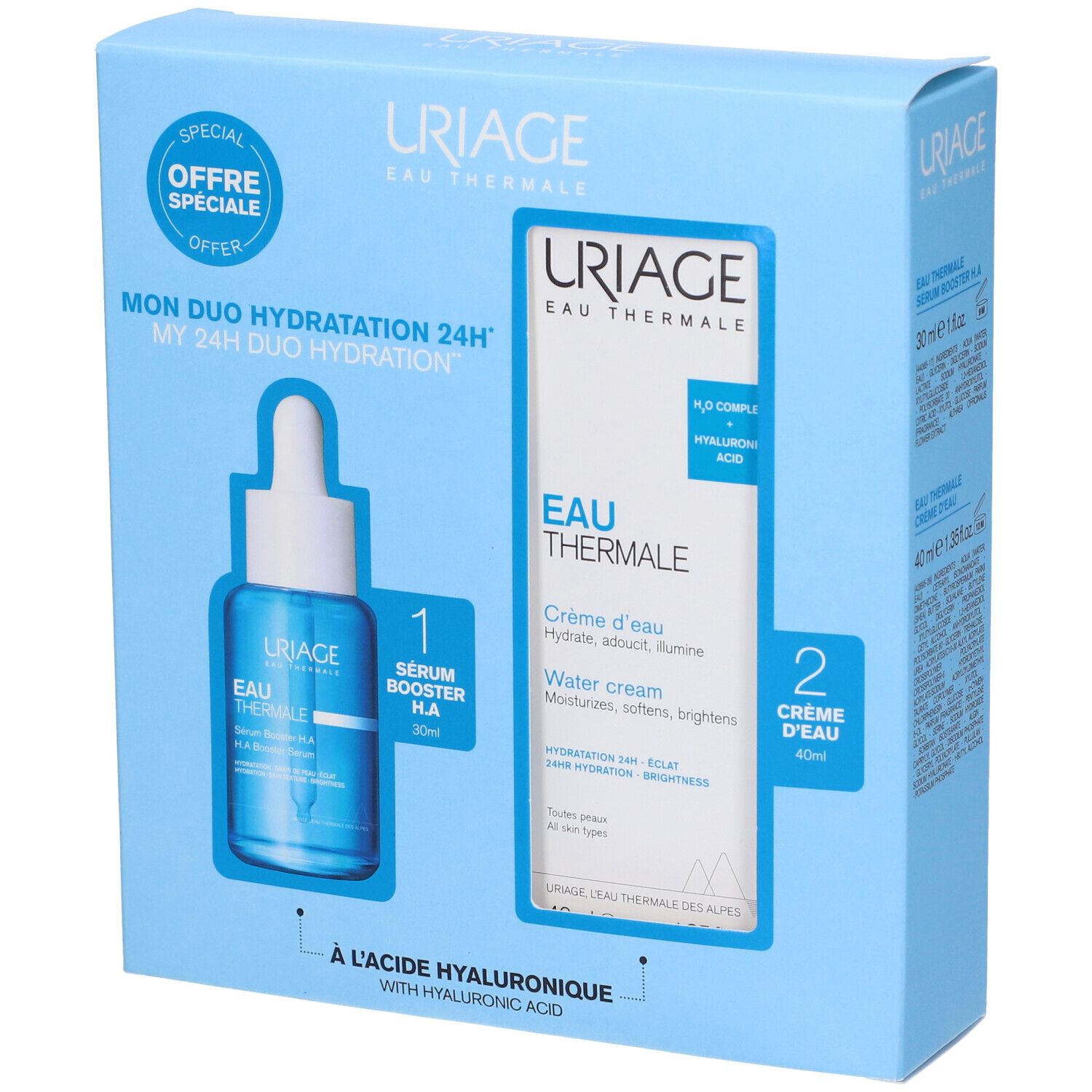 Uriage Face Hydration Special Offer Serum 30ml + Water Cream 40ml