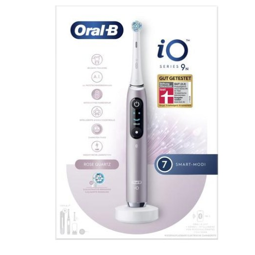 Oral B iO9 Rose Quartz Electric Toothbrush with Charging Travel Case