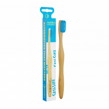 Nordics Bamboo Blue SOFT/MEDIUM toothbrush