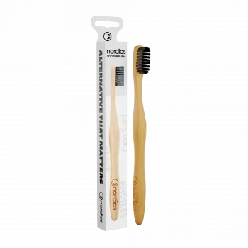 Nordics Bamboo Charcoal SOFT/MEDIUM toothbrush