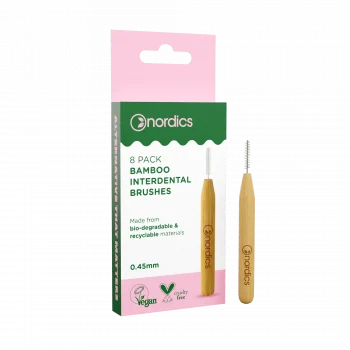 Nordics Bamboo interdental brushes 8-pack 0.45 mm