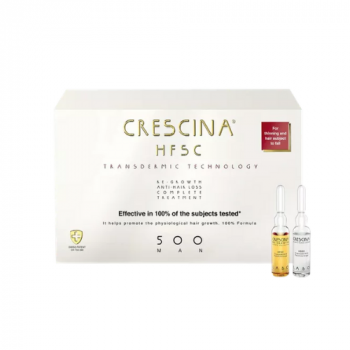 Crescina Transdermic HFSC Complete Treatment 500 MAN, 20+20 vials