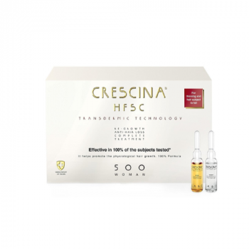 Crescina Transdermic HFSC Complete Treatment 500 WOMAN, 20+20 vials